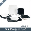 fancy white and black italian porcelain dinner set